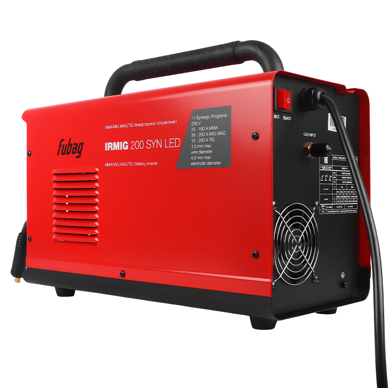 Сварочный полуавтомат Fubag IRMIG 200 SYN LED с горелкой 250А в комплекте