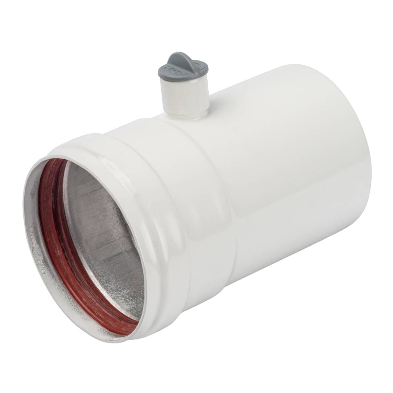 Патрубок для дымохода Stout SCA-0080-010125 DN80, 125 мм, с ревизионным штуцером в Костроме