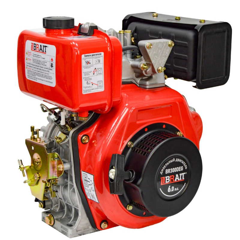 Двигатель дизельный Brait BR300DEG 03.01.263.002, 178FE, 6л.с, электростарт, топливный бак 3,5л  в Вологде