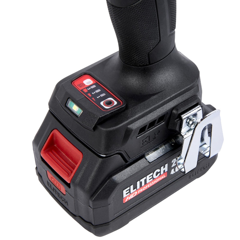 Гайковёрт аккумуляторный бесщеточный Elitech 205738 HD CW 2004SL (E2201.056.02) 20В, 4Ач, Li-Ion в Ярославле