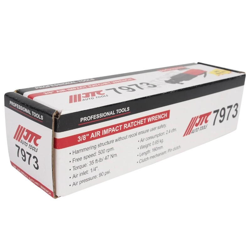 Пневмотрещетка усиленная ударная JTC JTC-7973, 3/8", 47Нм, 90PSI, 500об/мин в Угличе