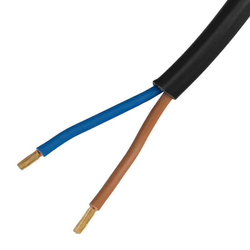 Шнур сетевой Denzel Energy Series 37669, ПВС, 1,5 м, 2х1,5 мм, с неразборной вилкой, черный в Твери
