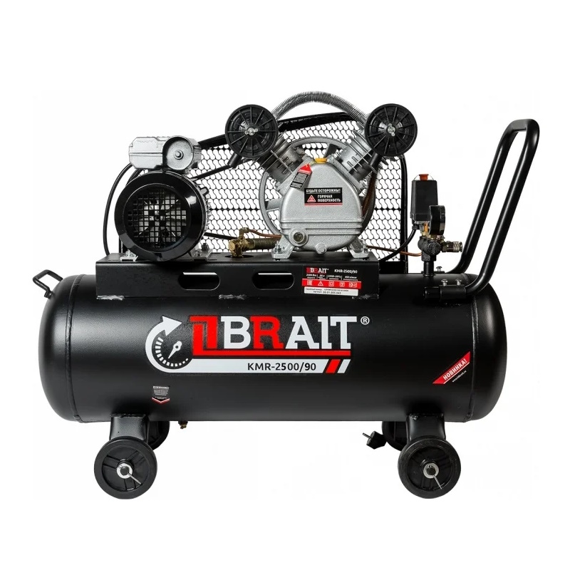 Компрессор воздушный Brait KMR-2500/90 20.01.005.043 (2-х цил; ременной) в Твери