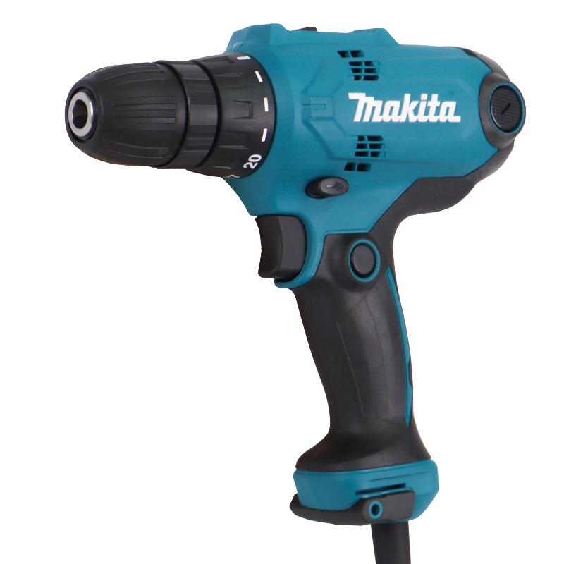 Сетевая дрель-шуруповерт Makita DF0300 (вес 1,2 кг, мощность 320 Вт, кабель 2,5 м)