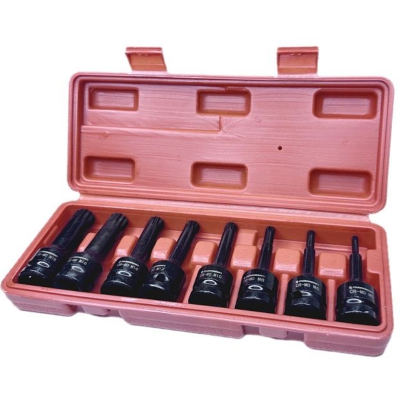 Набор ударных головок Stanko CS122489, XZN, 1/2" (8 предметов) в Кинешме
