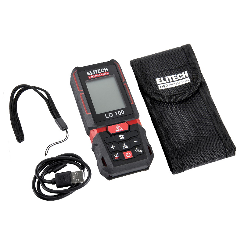 Лазерный дальномер Elitech HD LD 100 204771, 0.05–100 м, угломер, точность-2 мм/м в Угличе
