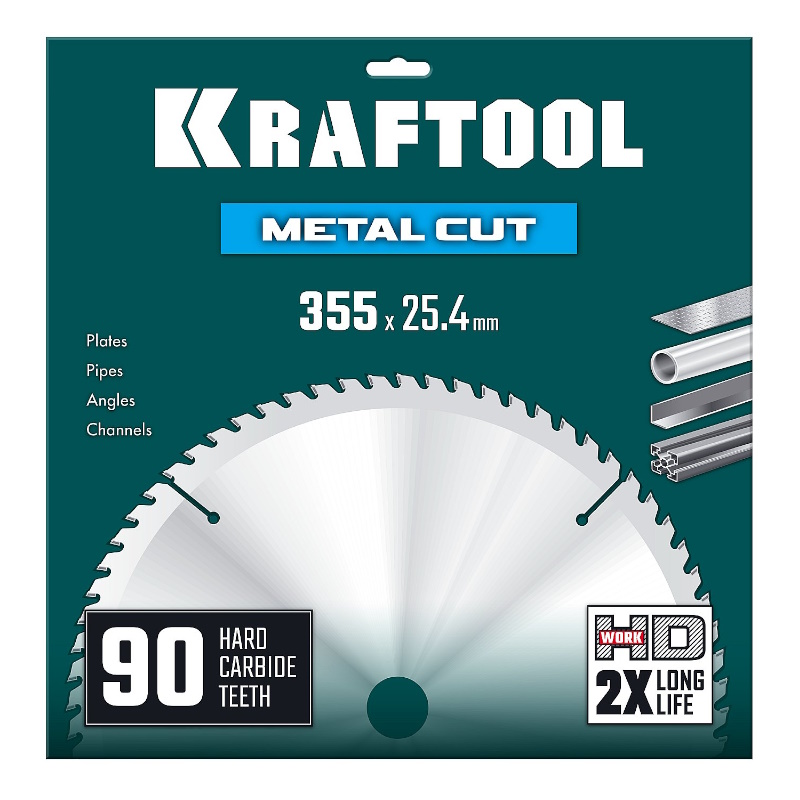 Диск пильный по металлу и стали Kraftool Metal Cut 36954-355-25.4-90, 355 х 25.4 мм, 90Т в Рыбинске