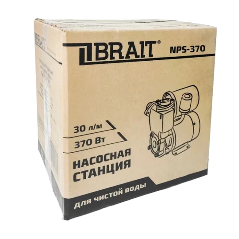 Станция насосная Brait NS-370 23.01.121.056, чугун,370Вт, гидробак 2л, напор 30м, подача воды 30л/м в Угличе