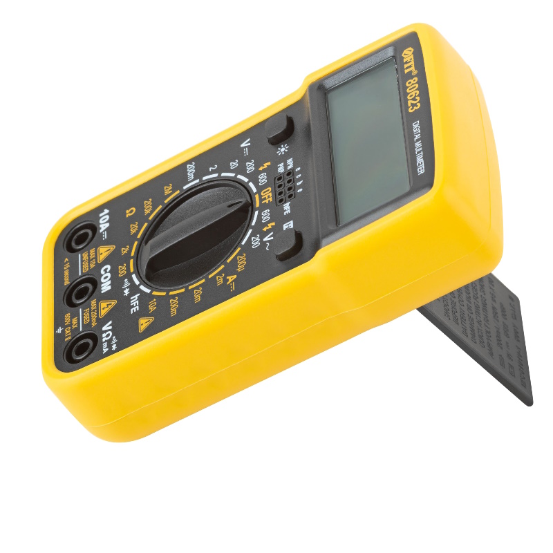 Мультиметр Fit 80623, 0,1 мВ-600 В, 0,1 В-600 В, 1 мкА-10 А, 0,1 Ом-2 МОм