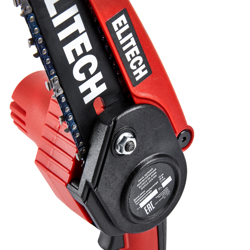 Пила цепная аккумуляторная Elitech ДМ ПА 206К (E1611.018.00) 205459, 20 В,1х2.0 Ач, Li-ion, шина 15 см в Нижнем Новгороде