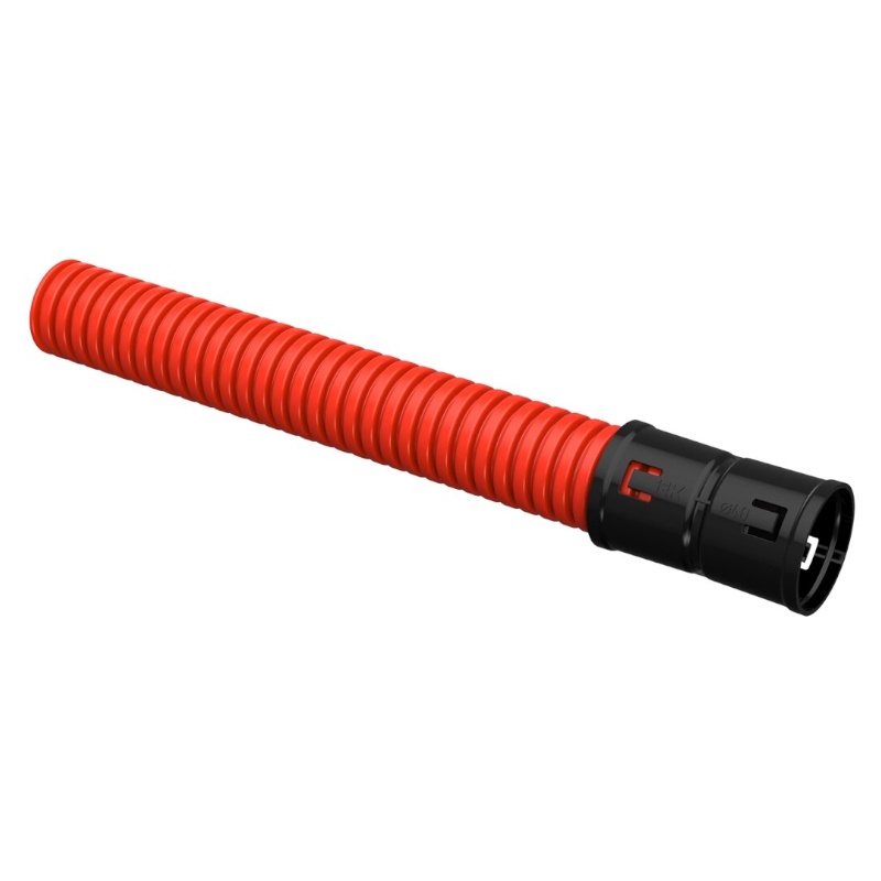 Труба гофрированная двустенная IEK ELASTA EA-TG22-2-2-2-050-025-K04, ПНД, d=50 мм, красный (25м) (СТ)  в Твери