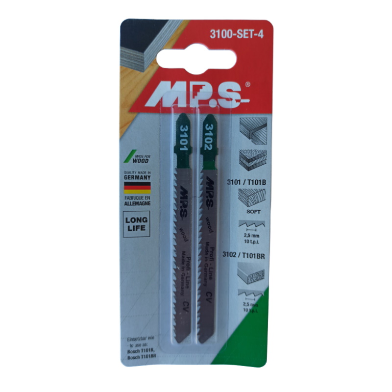 Полотна для эл.лобзика MPS 81-1-109, набор (3101+3102 - T101B+T101BR)