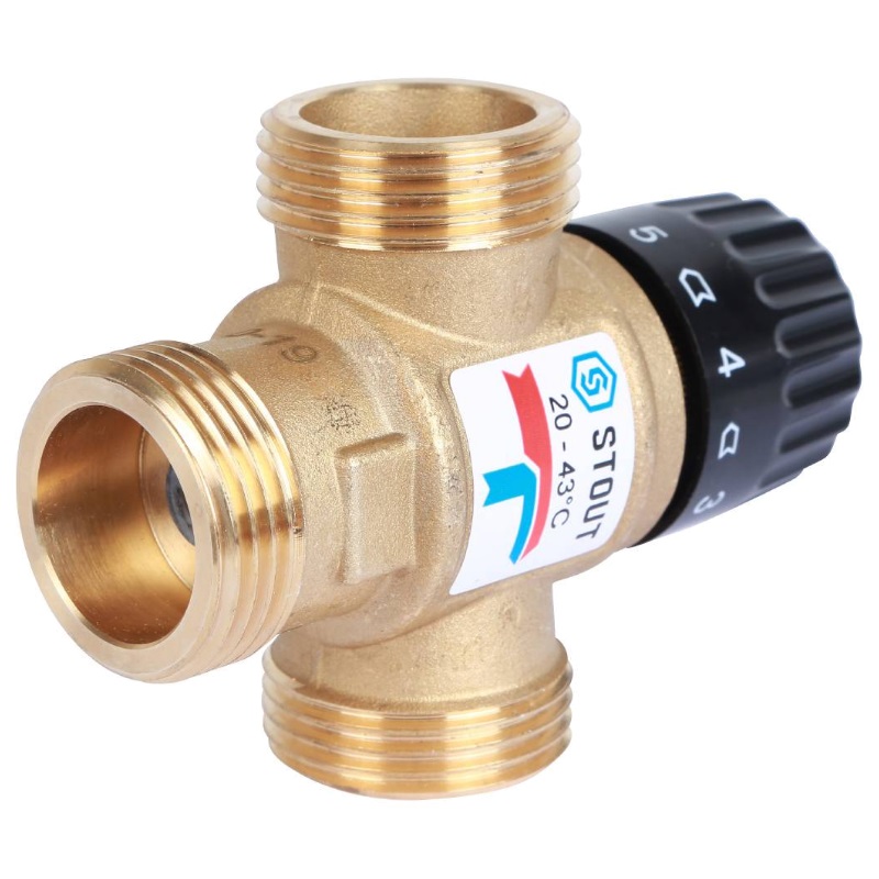 Термостатический смесительный клапан Stout SVM-0120-164325 1"HP 20-43 C KV 1.6 в Иваново