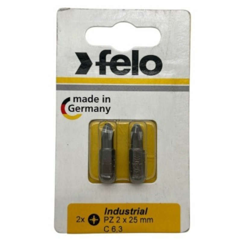 Бита крестовая Felo Industrial 02102036, PZ 2X25, 2 шт., в блистере (Германия) в Угличе