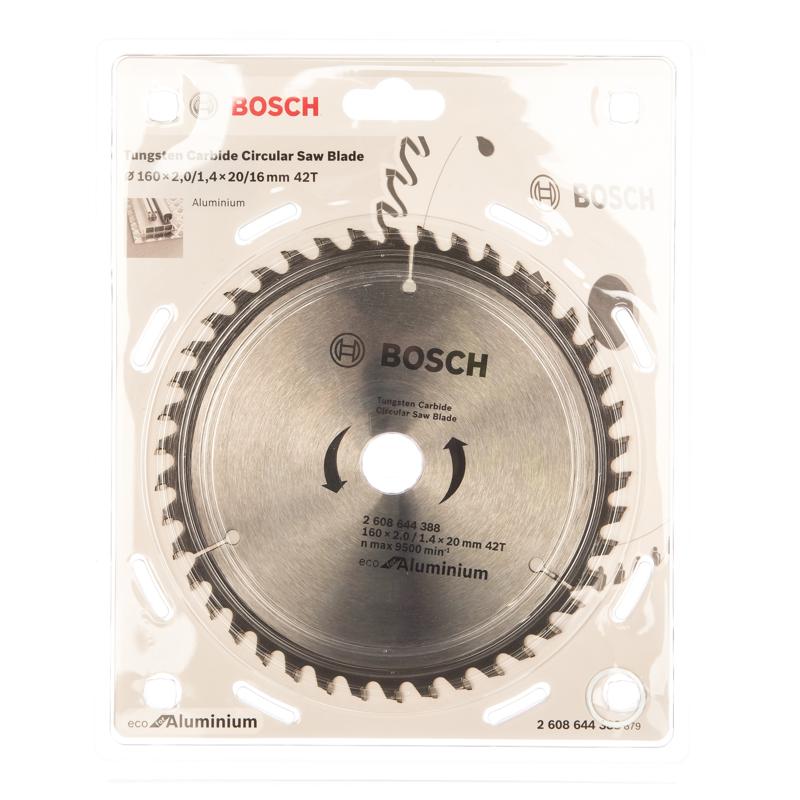 Пильный диск Bosch ECO ALU/Multi 2.608.644.388 (диаметр 160 мм, посадочное отверстие 20 мм, толщина 1,4 мм) во Владимире