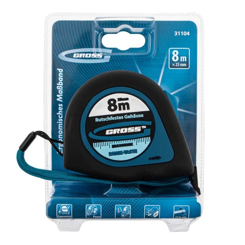 Рулетка Gross "Ergonomisch" 31104 (8 м, 25 мм) в Туле