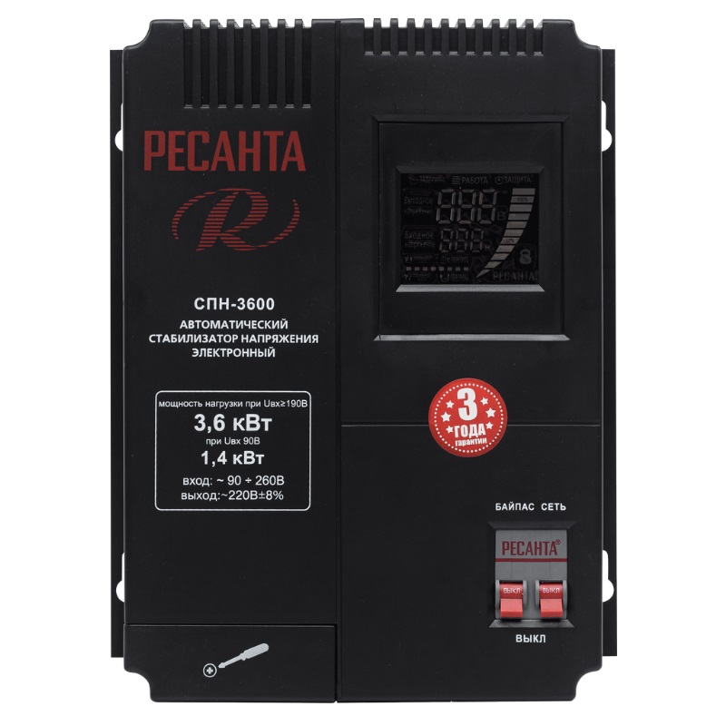 Стабилизатор напряжения Ресанта СПН-3600 63/6/25 в Костроме