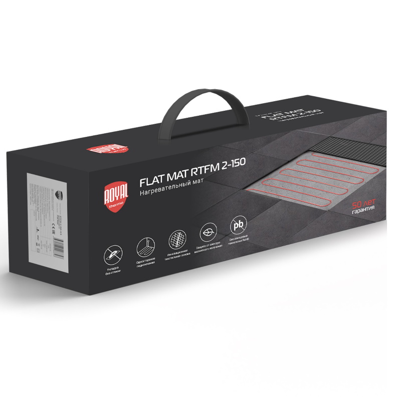 Мат нагревательный Royal Thermo Flat Mat RTFM 2-150-1,5 НС-1599111, комплект в Кинешме