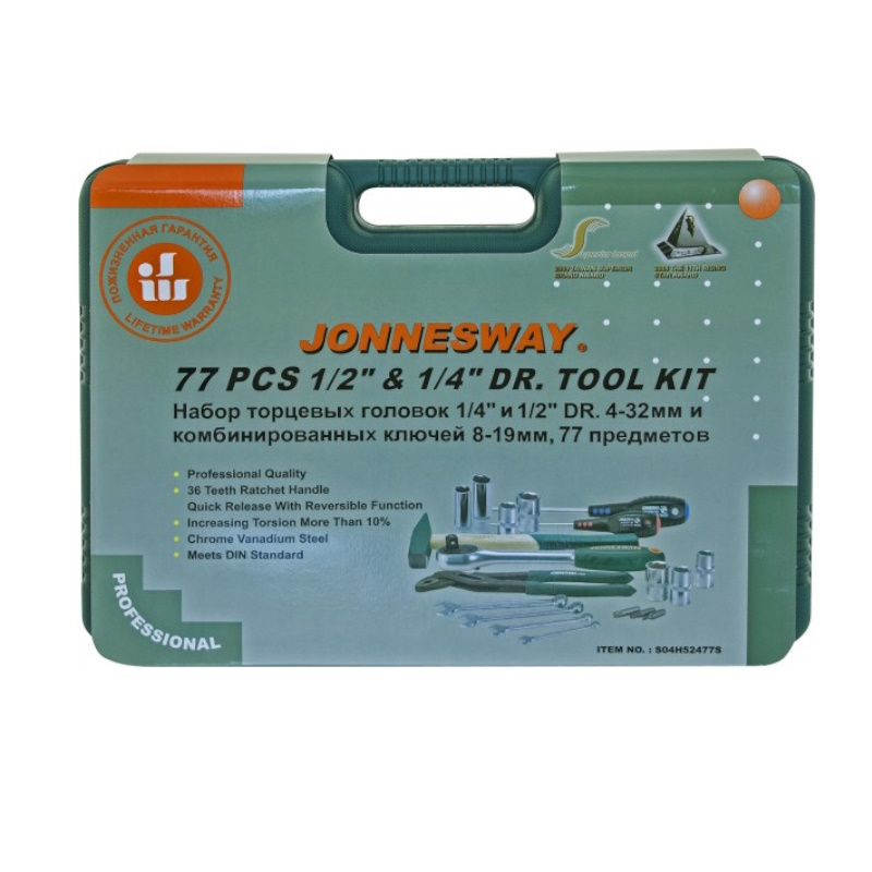 Набор инструментов Jonnesway S04H52477S, 77 предметов в Иваново