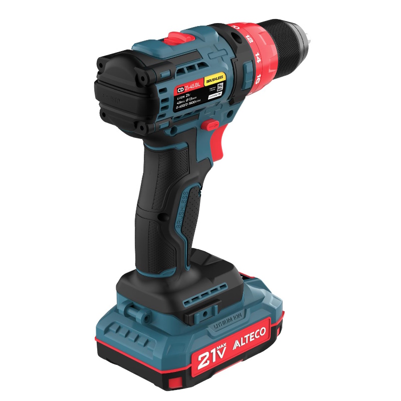 Бесщеточная аккумуляторная дрель шуруповёрт Alteco CD 21-45 BL 71403