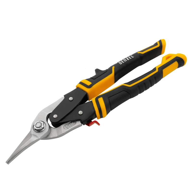Ножницы по металлу Denzel 78372 270мм прямой и левый резсталь-СrMo трехкомпрук-ки 1061₽