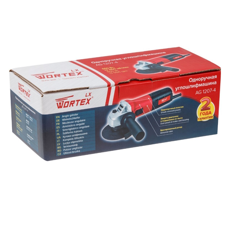 Угловая шлифмашина (болгарка) Wortex LX 1207-4 0329086, 125 мм, 650 вт в Костроме