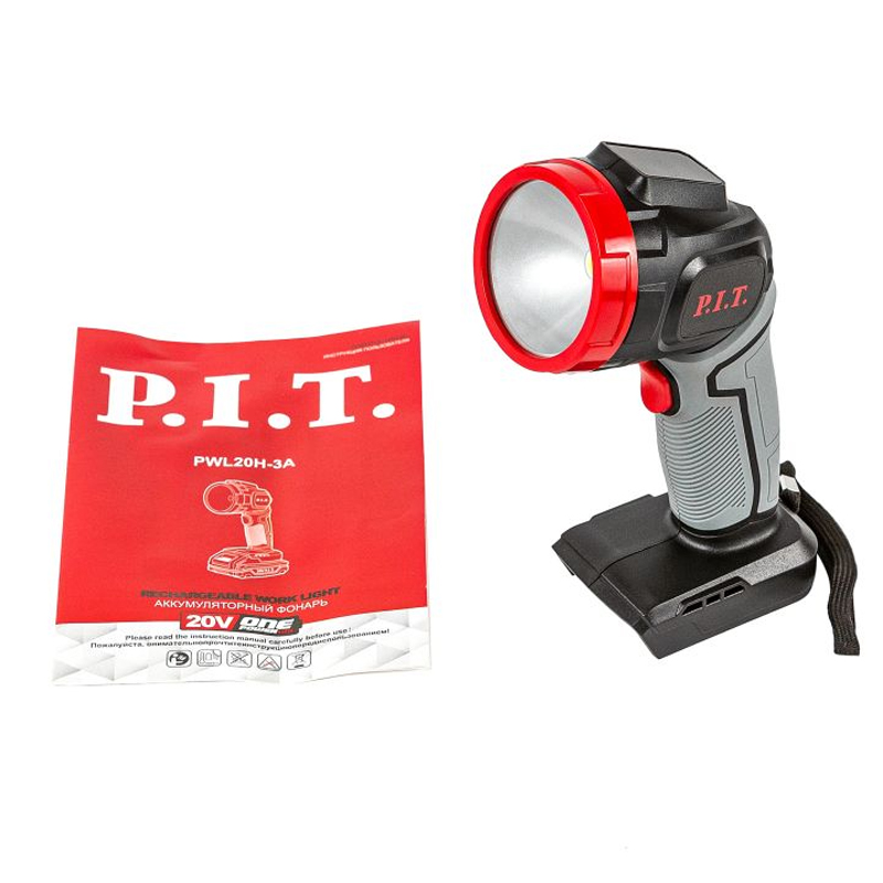 Фонарь аккумуляторный P.I.T. SOLO PWL20H-3A (20В, 3Вт, 300 Лм, поворот 90°, Power LED) в Костроме