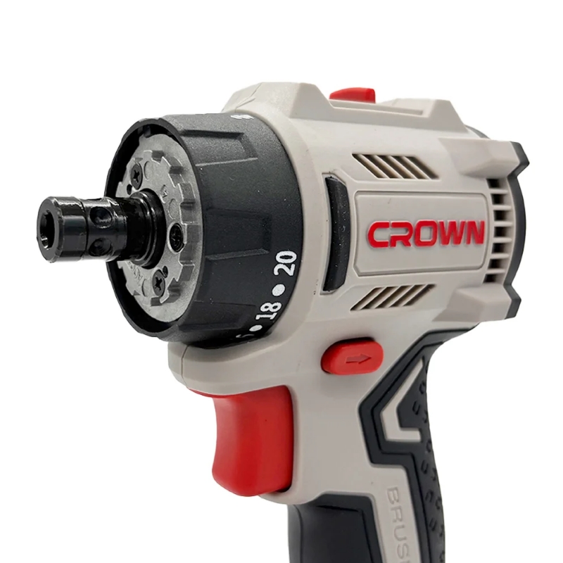 Дрель-шуруповерт Crown CT21131HQX-2 BMC, аккумуляторный, бесщеточный, 20В, 2х2.0Ач, б/з патрон+ угл. патрон + патрон со/смещением в Череповце