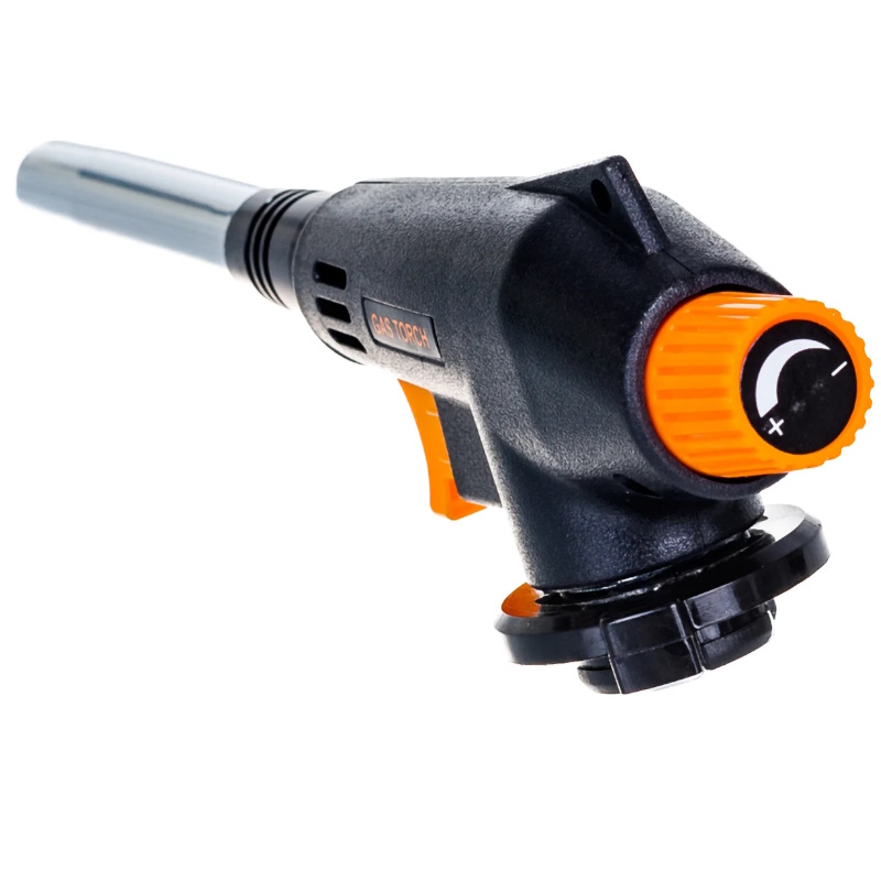 Горелка газовая с пьезоподжигом Fit 67638, вихревая, удлиненный ствол