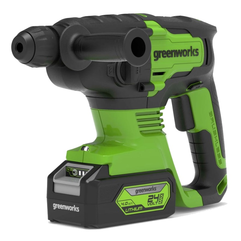 Аккумуляторный перфоратор Greenworks GD24SDS2 3803007UB в кейсе в Коврове