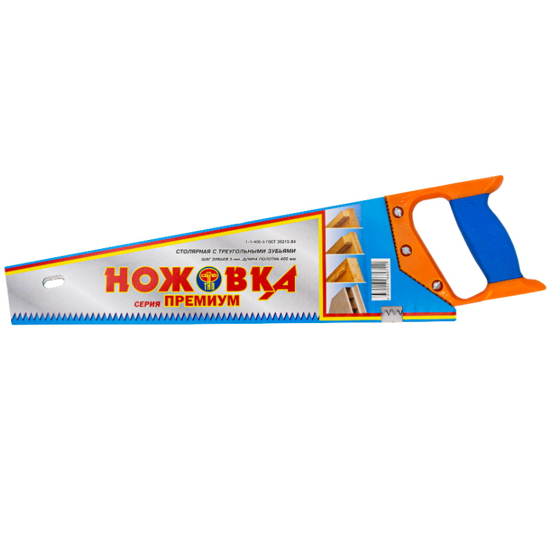 Ножовка по дереву РемоКолор 42-3-013, 400 мм, шаг зуба 5 мм, двухкомпонентная рукоятка во Владимире