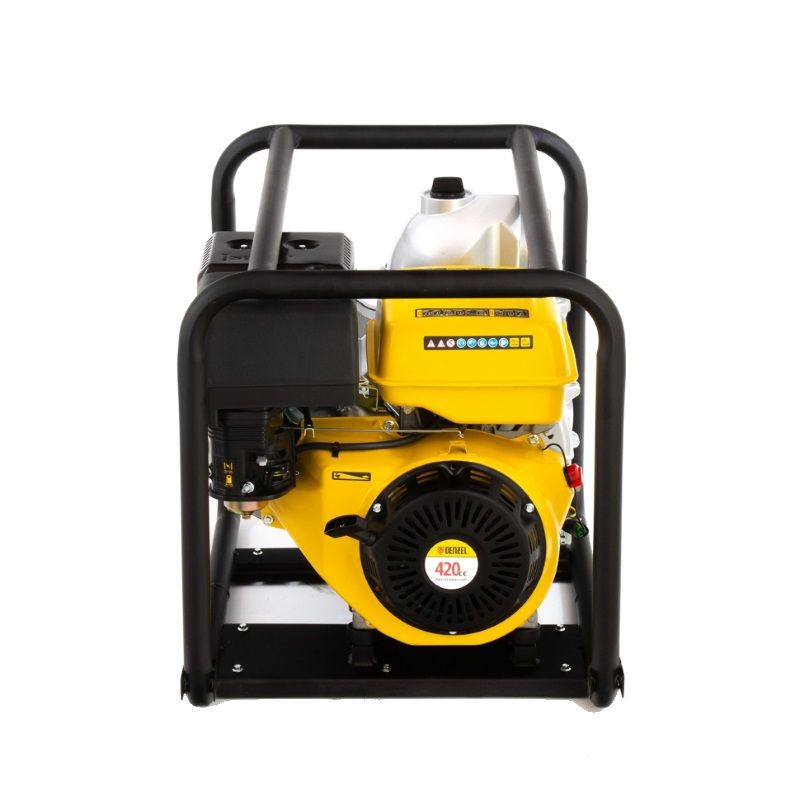 Бензиновая мотопомпа Denzel PX-80D 99204 грязевая (максимальный напор 30 м, производительность 1500 л/м)
