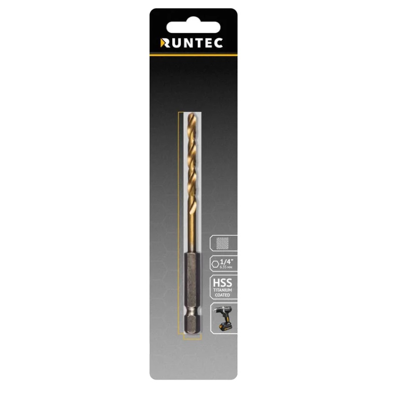 Сверло по металлу Runtec RT-DS5, HSS-TiN, 5 x 106мм, HEX 1/4" в Коврове