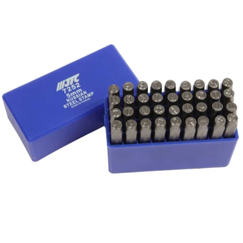 Клейма буквенные кириллица 5мм JTC JTC-7252 HRC 60-2 DIN 1451 2552₽