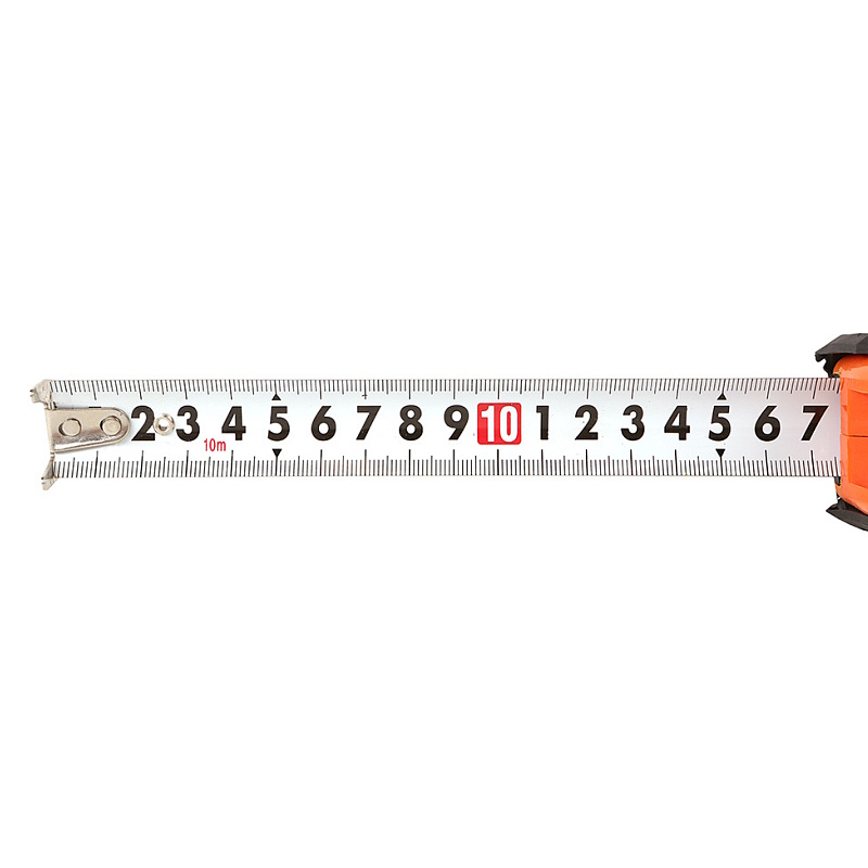 Рулетка Sturm 3100105, 10x25мм, 3 кнопки стопа, двухсторонняя, магнит на зацепе в Коврове