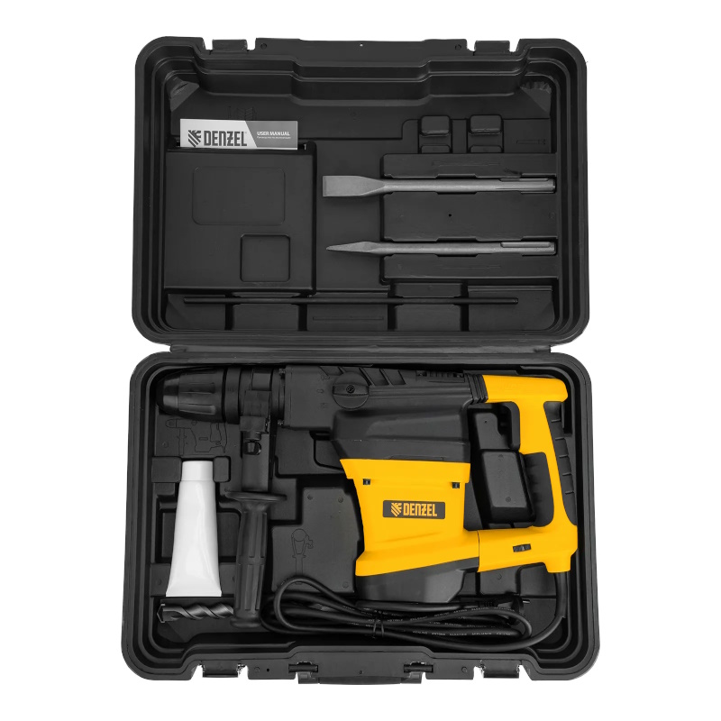 Перфоратор электрический Denzel RHVB-1300-40 26621, SDS-Max, 1300 Вт, 10 Дж, 2 режима в Переславле