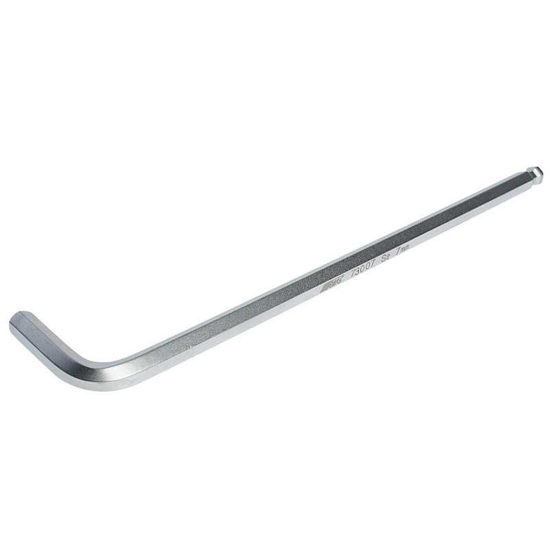 Ключ шестигранный JTC JTC-73007 Г-образный экстрадлинный с шаром H7 длина 190 мм 155₽