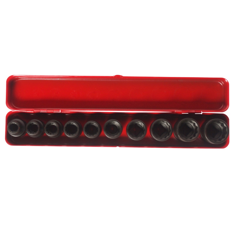 Набор головок торцевых JTC JTC-J410P,  ударных, 1/2" 12-гран. (10-24 мм, 10 предм) в Коврове