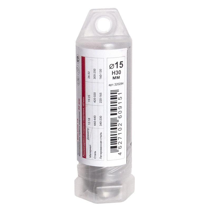 Сверло корончатое по металлу Diam Extra Line 320284 (HSS, 15x30 мм)