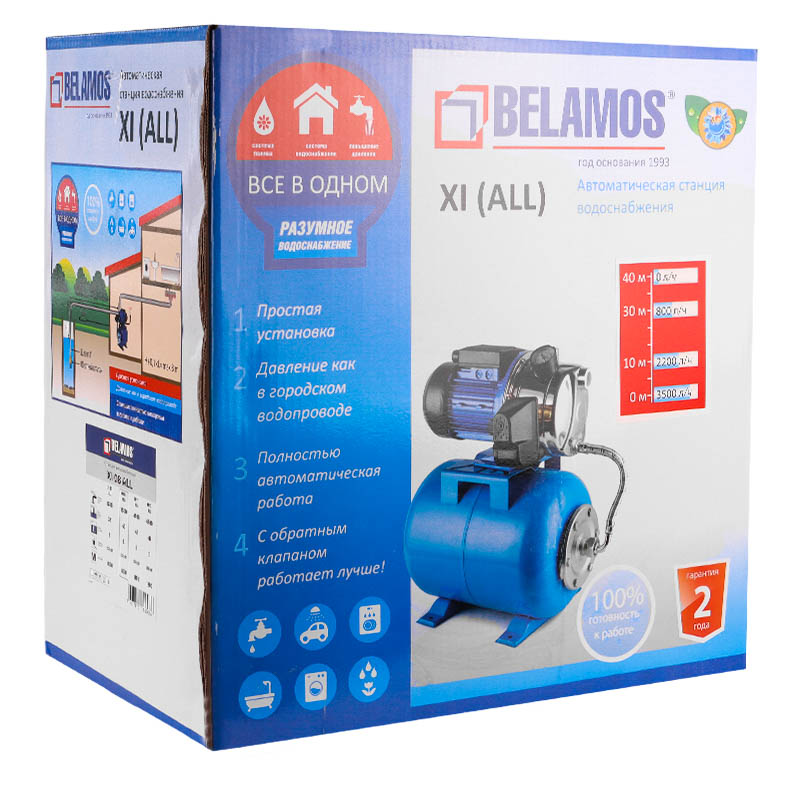 Насосная станция Belamos XI 08 ALL, нержавеющая сталь в Туле