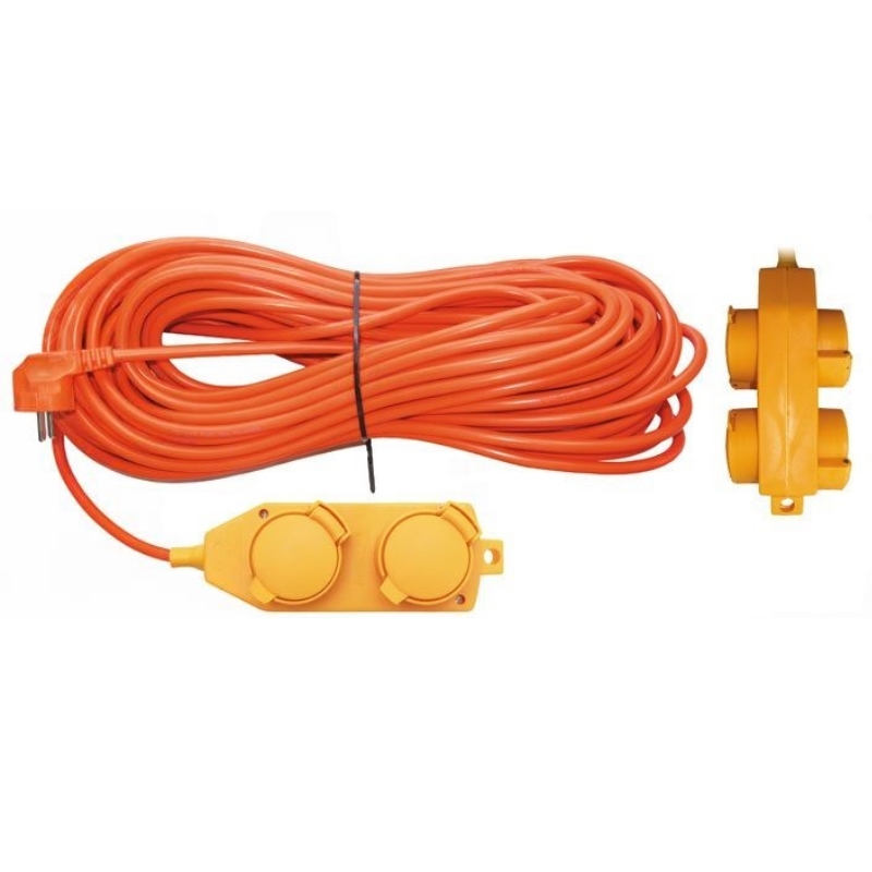 Удлинитель силовой влагозащищенный UNIVERSAL 83290 4 гнезда с заземлением IP-44 ПВС 3x15 мм 16 А 3500 Вт 20 м 6754₽