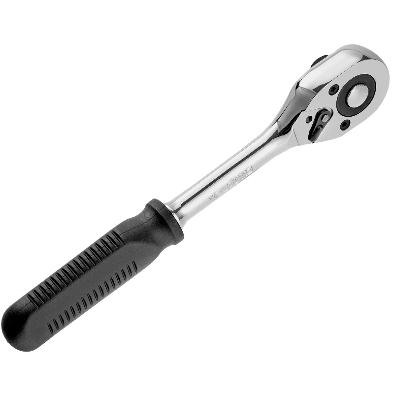 Ключ-трещотка Сибртех 14004, 1/2", 45 зубьев, с быстрым сбросом, CrV, хром  в Иваново