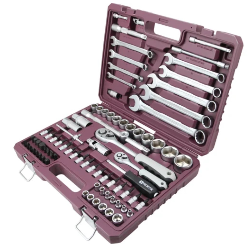 Набор инструмента универсальный Thorvik TS082 054007, 1/4", 1/2"DR, 82 предмета