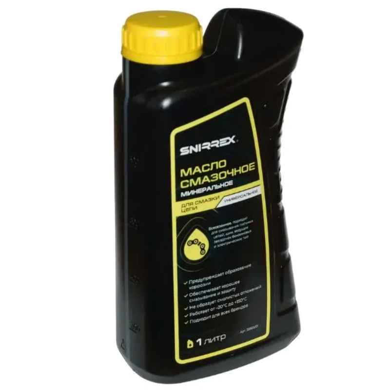 Масло смазочное минеральное универсальное Snirrex 33869 для смазки цепи, 1литр