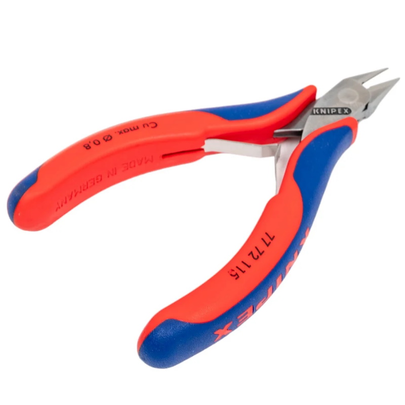 Бокорезы для электроники Knipex KN-7772115, острая маленькая головка, 115 мм, 2-комп ручки во Владимире