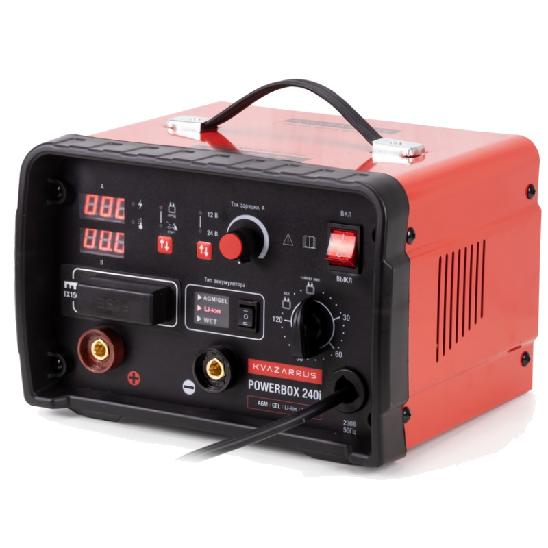 Инверторное пуско-зарядное устройство Kvazarrus PowerBox 240i 8761, таймер, пластиковый кейс в Иваново
