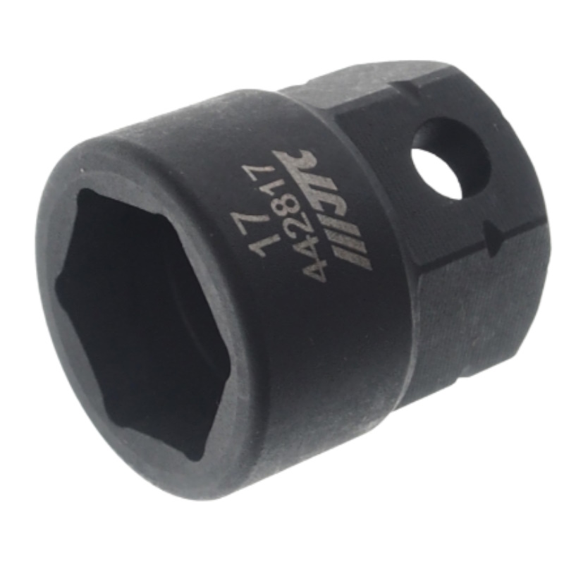 Головка торцевая ударная мини JTC JTC-442817, 6-гранная 1/2"х17мм, длина 28мм