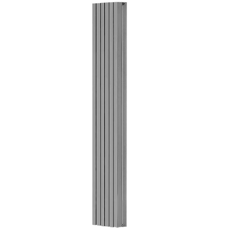 Радиатор Stout Tonale 1800 SRA-2120-18000806, 6 секций, алюминиевый, универсальное подключение, цвет 2676 cod.08 серый в Кинешме