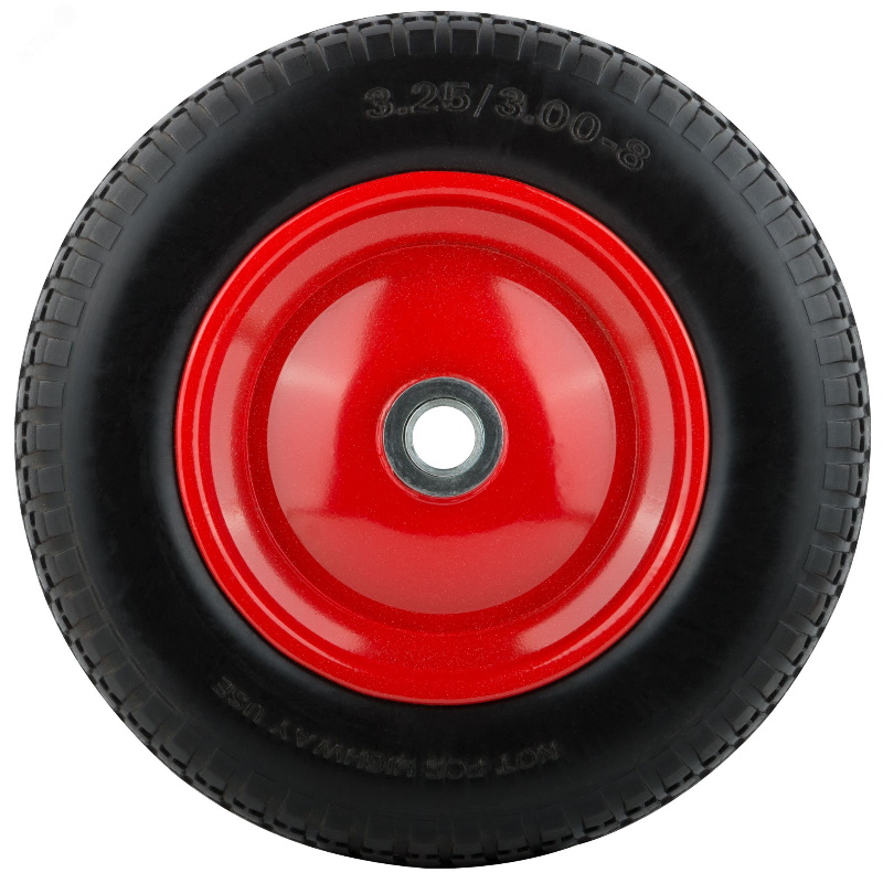Колесо запасное полиуретановое Fit PU 3.25-8 77633, 360х65 мм для тачек 77615, 77617, 77619, 77629 в Твери