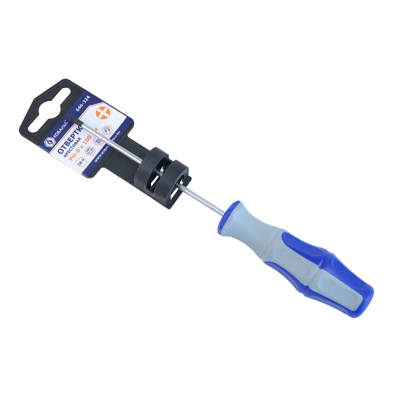 Отвертка Ultra Grip PH-0 х 100 мм CR-V Кобальт 646-324 в Иваново